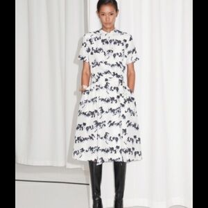 & Other Stories‎ Silk Shirt dress size 6 seen on TV wrap classic elegant midi